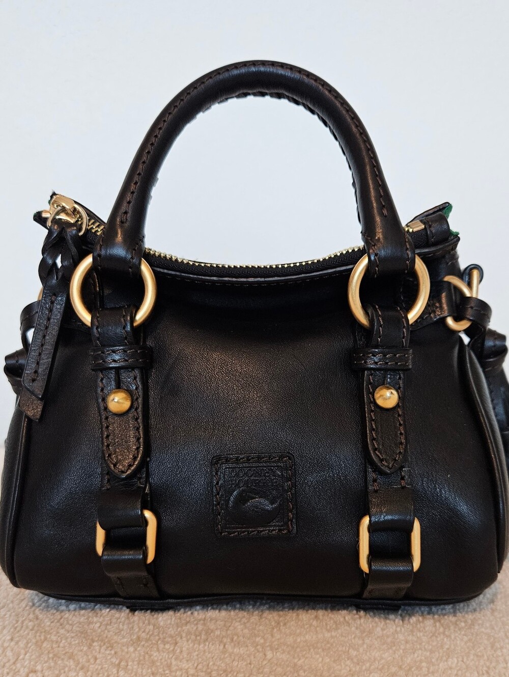 Dooney & Bourke Florentine Satchel - Black - Nano - "Pre-Loved"